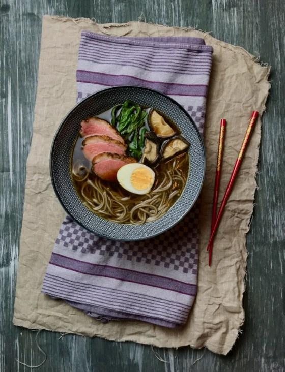 Rezeptbild: Shoyu Ramen mit Ente und Shiitake