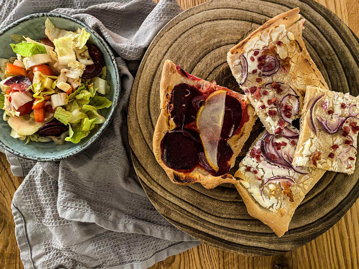 Rezeptbild: Selbstgemachte Flammkuchen
