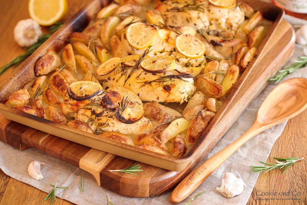 Rezeptbild: Zitronen-Huhn mit Honig