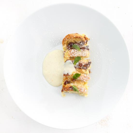 Rezeptbild: Apfel-Brioche-Auflauf