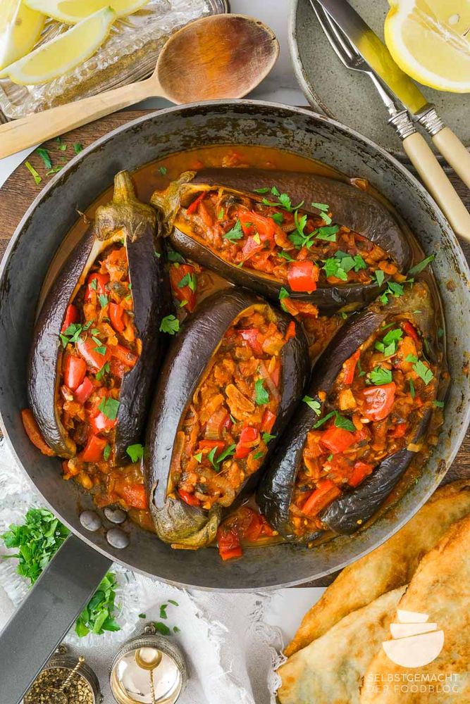 Rezeptbild: Gefüllte türkische Auberginen (Imam bayildi) Rezept