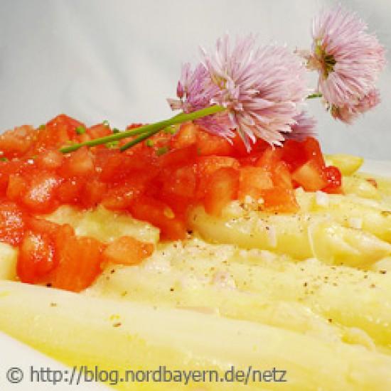 Rezeptbild: Spargelsalat in Orangenmarinade