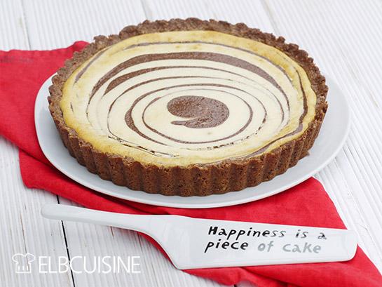 Rezeptbild: Zebra-Torte als Cheesecake – lecker und low-carb