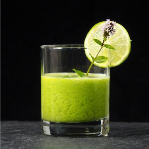 Rezeptbild: Grüner Smoothie mit Granny Smith und Thaibasilikum