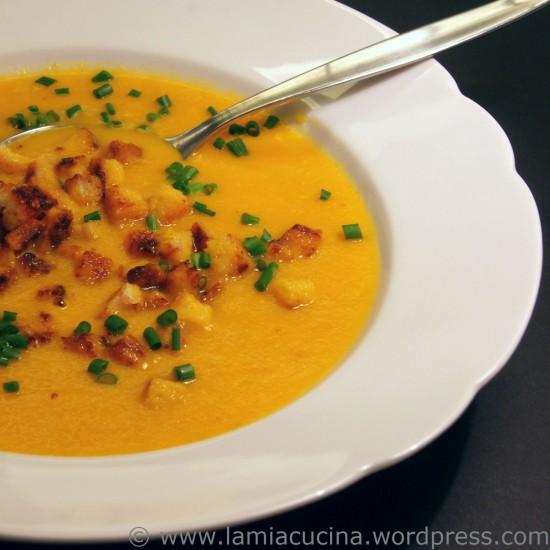 Rezeptbild: Karottensuppe geröstet