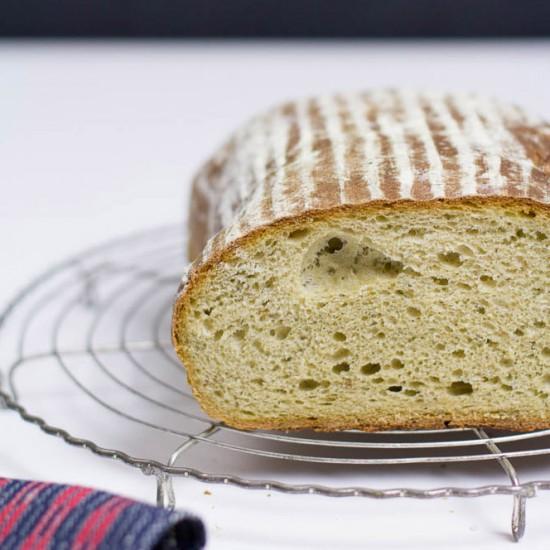 Rezeptbild: Avocado Brot auf Sauerteig Basis