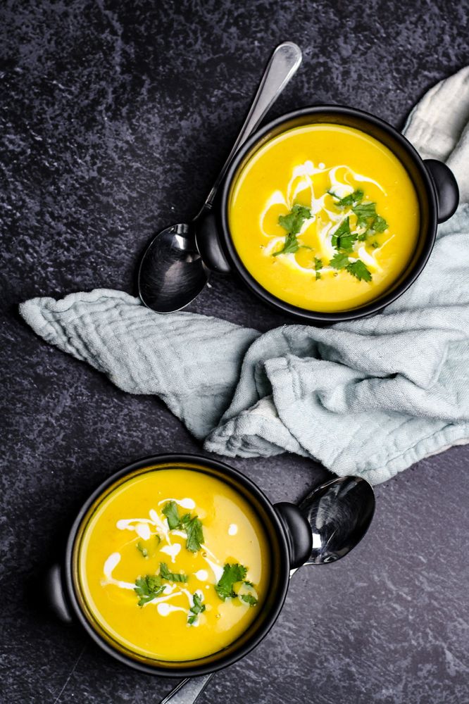 Rezeptbild: Kürbissuppe mit Kokosmilch