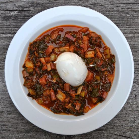 Rezeptbild: Mangold mit Mozzarella
