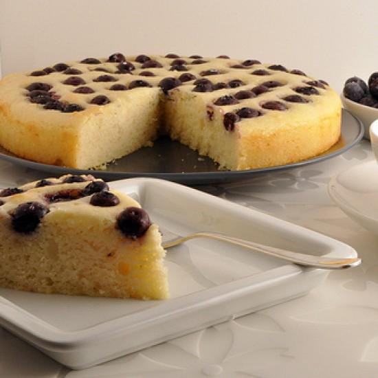 Rezeptbild: Blaubeer Ricotta Kuchen