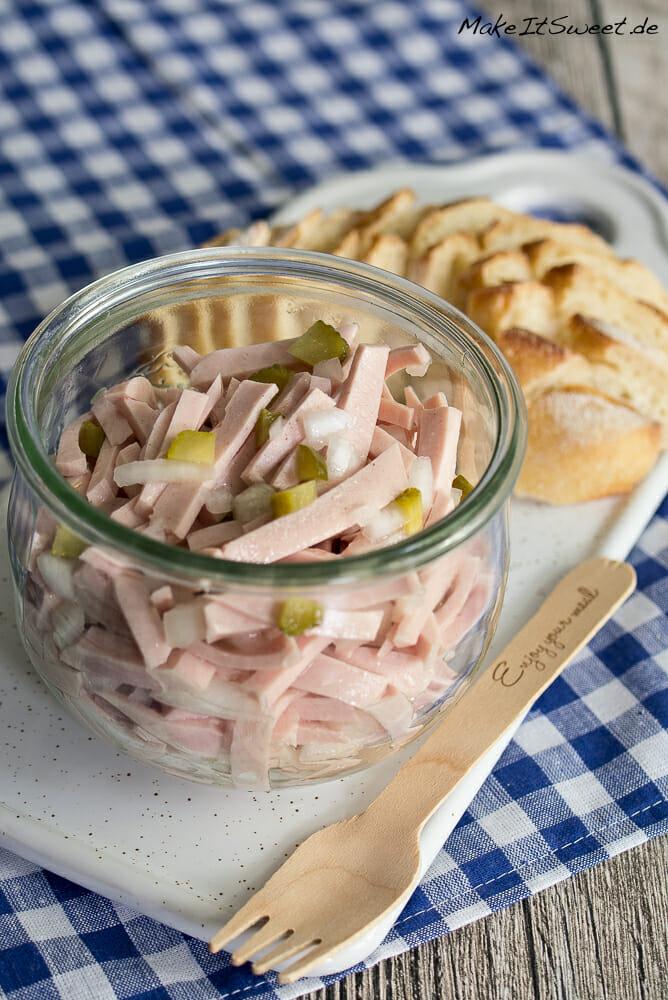 Rezeptbild: Einfacher Wurstsalat ohne Käse