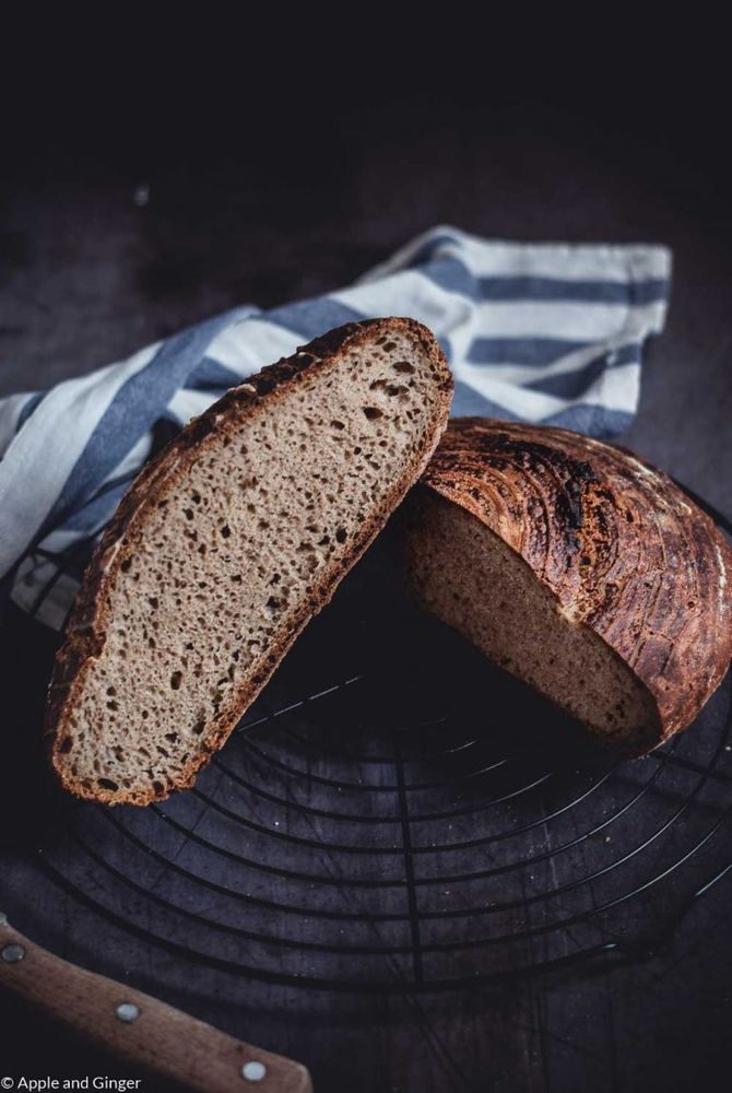 Rezeptbild: Dinkel-Roggen-Sauerteigbrot