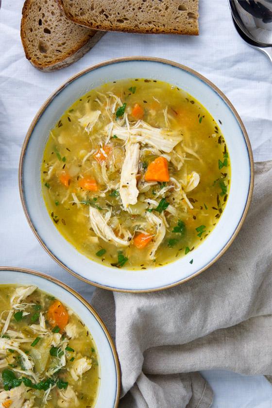 Rezeptbild: Hühnersuppe mit Kartoffeln