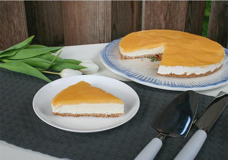 Rezeptbild: Cheesecake mit Lemon Curd (no bake)