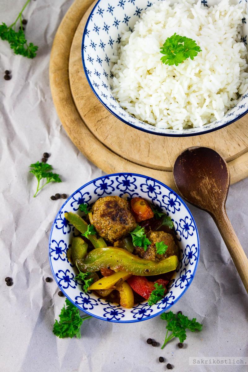 Rezeptbild: Curry-Hackbällchen