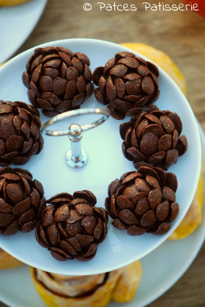 Rezeptbild: Schokoladenzapfen mit Crispies