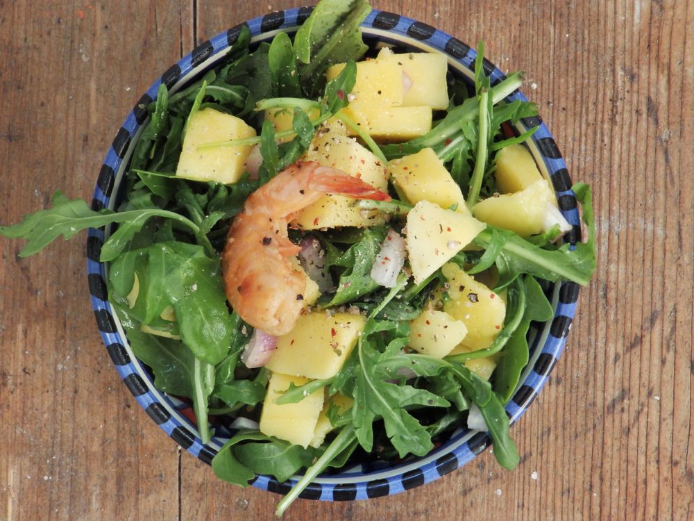 Rezeptbild: Rucolasalat mit Mango
