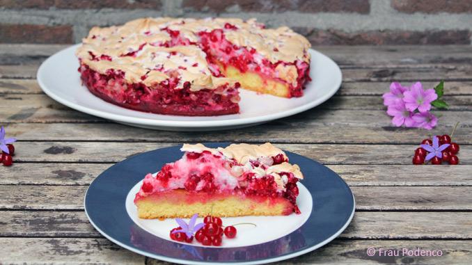 Rezeptbild: Johannisbeer-Baiser-Kuchen