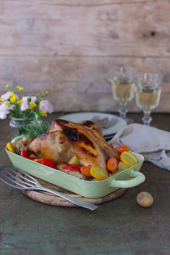 Rezeptbild: Glückliches Freilandhähnchen