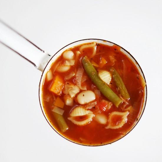 Rezeptbild: Minestrone mit viel Gemüse
