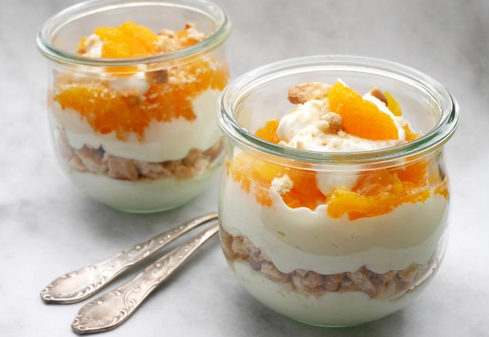 Rezeptbild: Käsesahne im Glas
