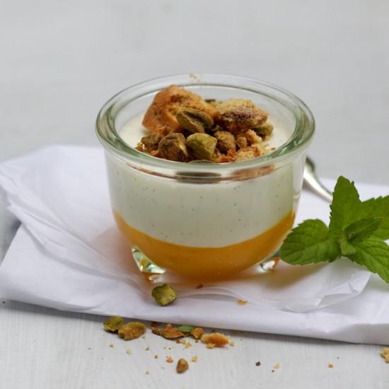Rezeptbild: Buttermilch-Mango Panna Cotta