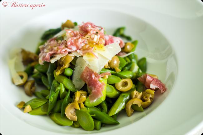 Rezeptbild: warmer Spargelsalat