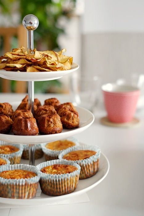 Rezeptbild: Apfelmuffins & Karotten-Nuss-Gugel