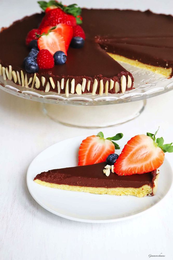 Rezeptbild: Beerige Schoko-Tarte