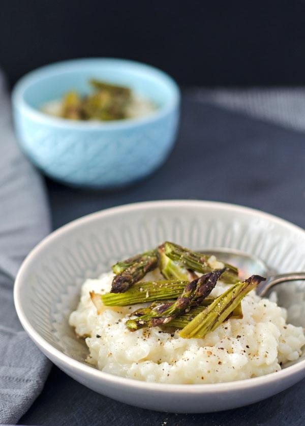 Rezeptbild: Spargel-Risotto mit gebackenem Spargel
