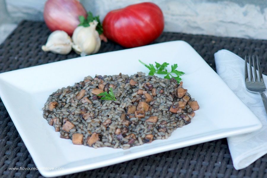 Rezeptbild: Schwarzes Tintenfischrisotto