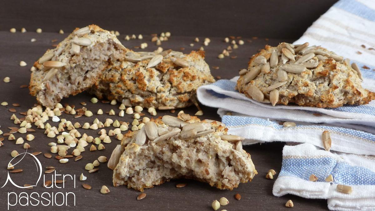 Rezeptbild: Gekeimter Buchweizen als Brötchen