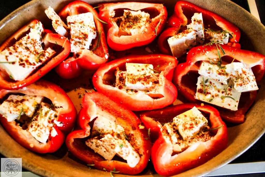 Rezeptbild: Feta gefüllte Peperoni