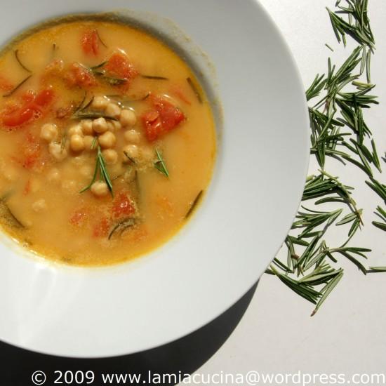 Rezeptbild: Kichererbsensuppe mit Rosmarin