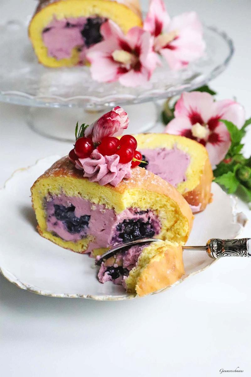 Rezeptbild: Brombeer-Roulade