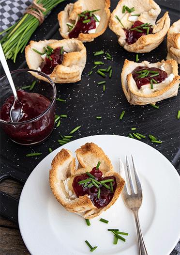 Rezeptbild: Gefüllte Toastkörbchen