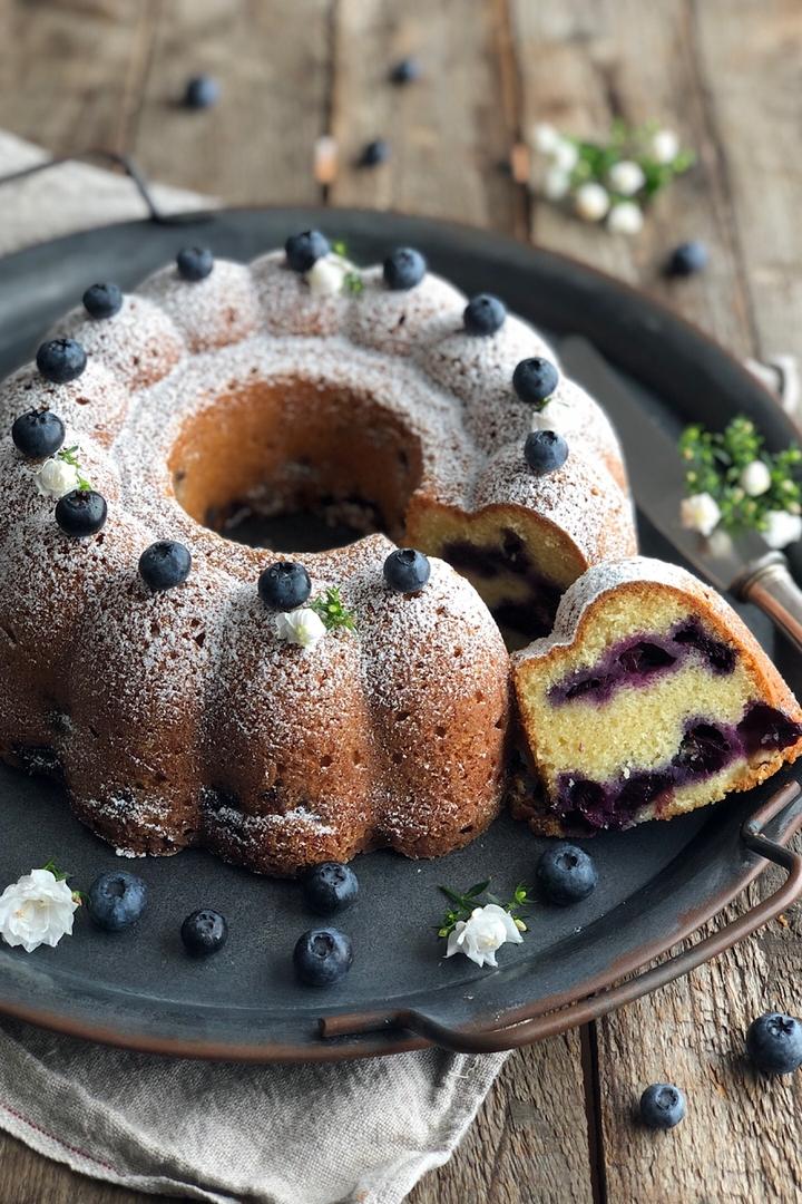 Rezeptbild: Saftiger Heidelbeerkuchen – einfach, schnell, lecker