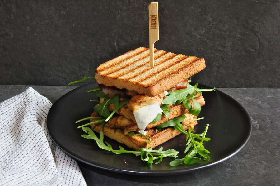 Rezeptbild: Club Sandwich mit Huhn