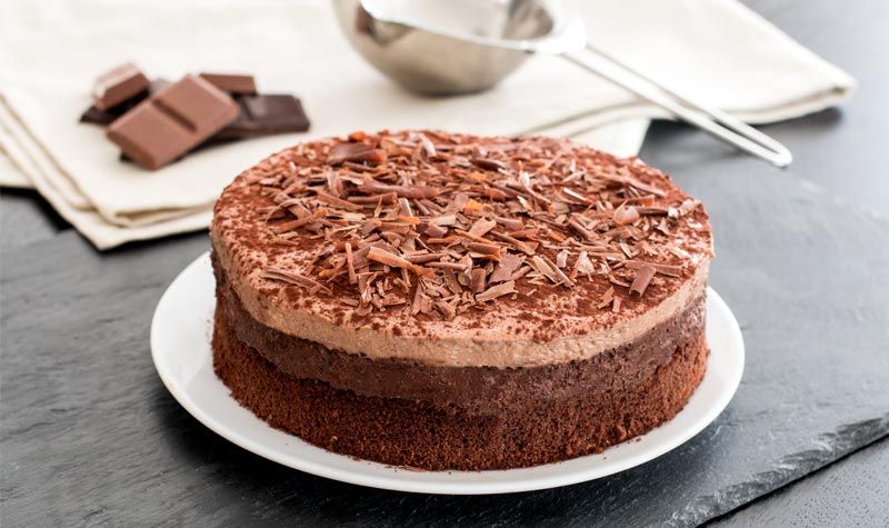 Rezeptbild: Einfache Schokoladentorte