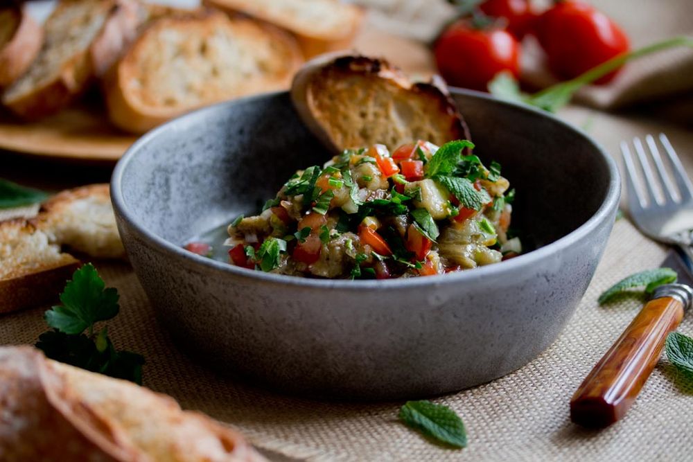 Rezeptbild: Auberginensalat