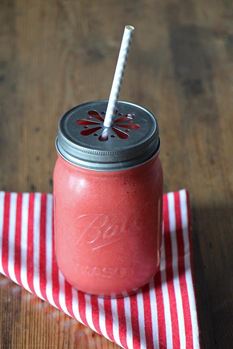 Rezeptbild: Erdbeer-Wassermelone-Shake
