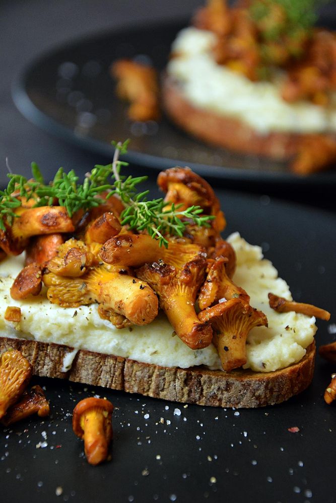 Rezeptbild: Eierschwammerl mit Erdäpfelkas