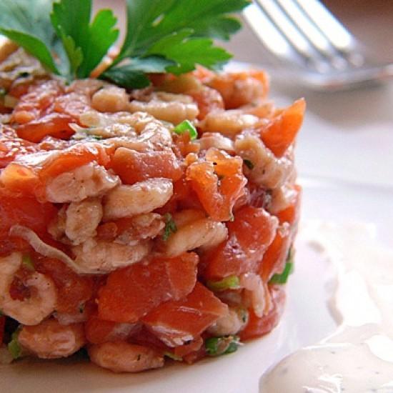 Rezeptbild: Krabben-Lachstartar
