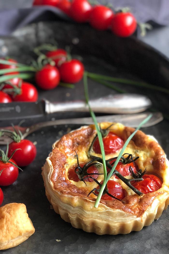 Rezeptbild: 4 Mini Tomaten Quiches
