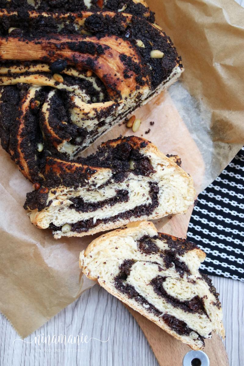 Rezeptbild: Mohnzopf aus Hefeteig mit Gewürzen