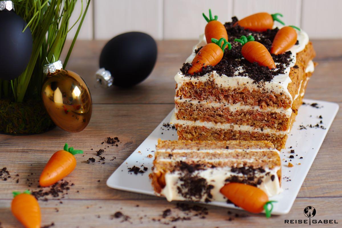 Rezeptbild: Möhrenkuchen mit Frischkäse