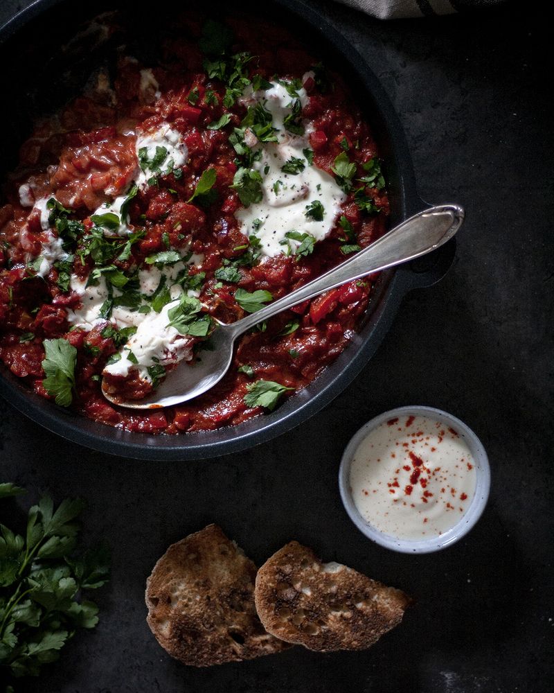 Rezeptbild: Orientalische Shakshuka ohne Ei