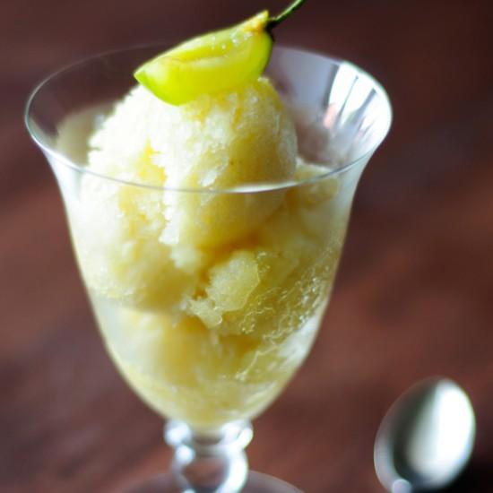 Rezeptbild: Reineclauden-Prosecco-Granité