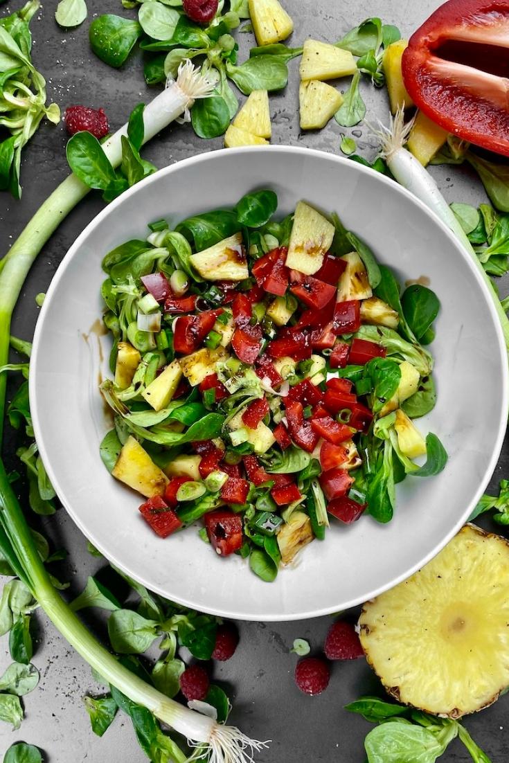 Rezeptbild: Feldsalat Hawaii