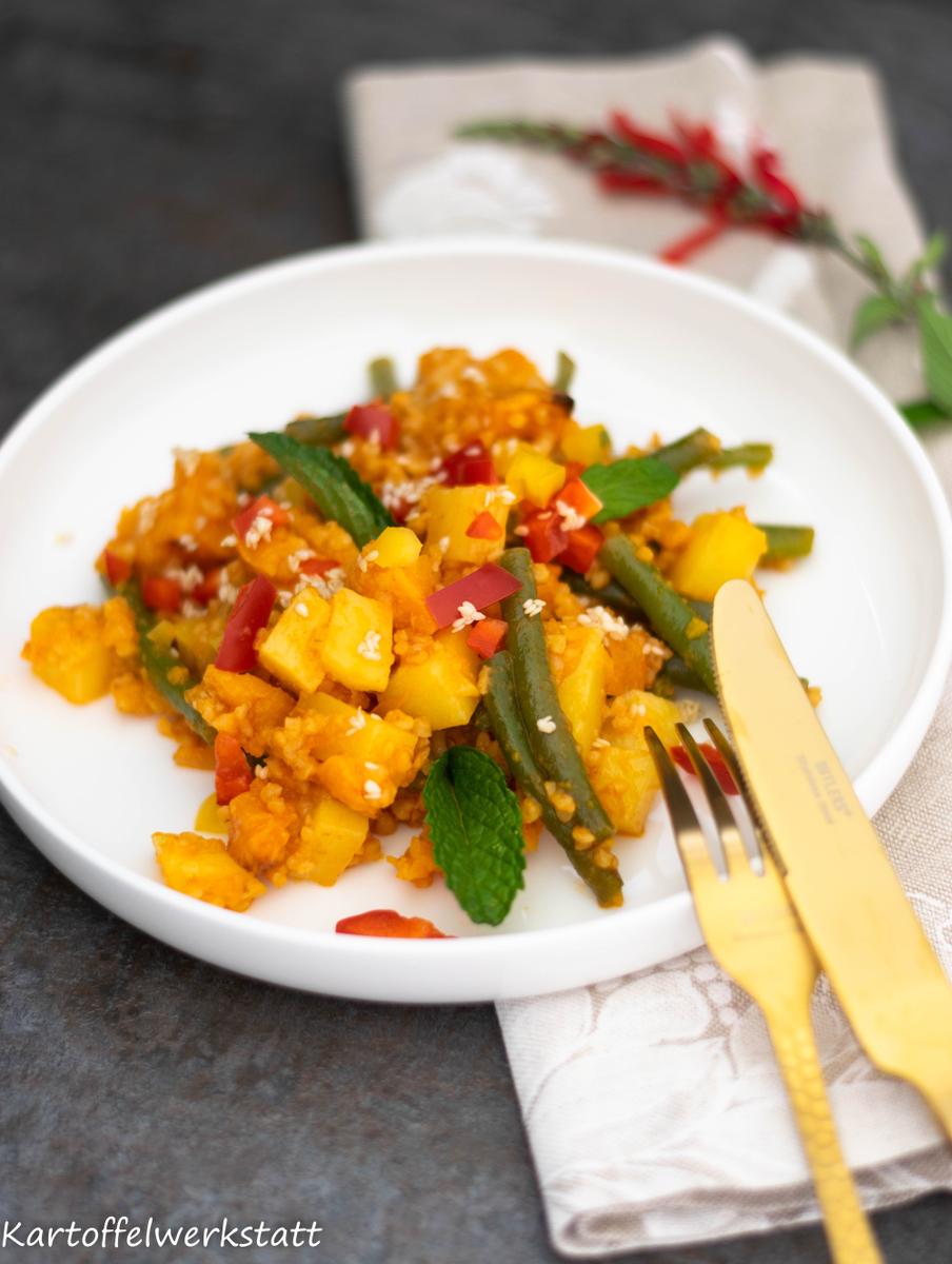 Rezeptbild: Orientalischer Röstkartoffelsalat