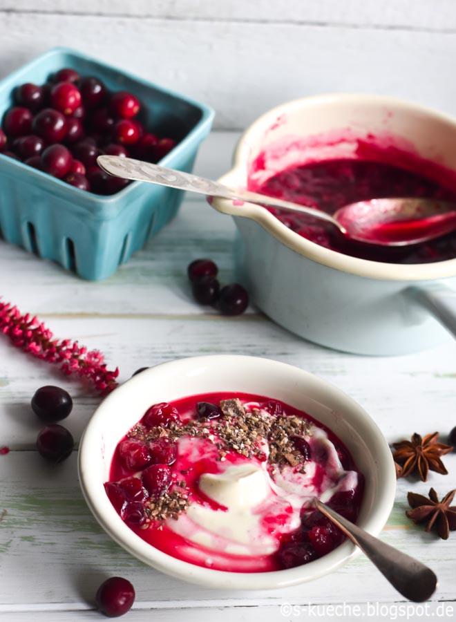 Rezeptbild: Cranberry Sauce - Cranberry Kompott